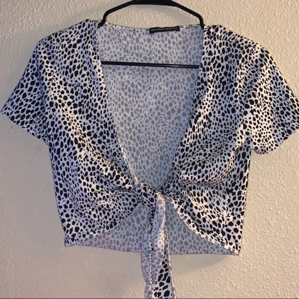 RARE BRANDY MELVILLE LEOPARD TOP